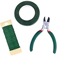 Kit de Herramienta de Arreglos Florales Cinta Floral Envoltura de Tallo 1-2 Pulgada por 30 Yardas- 22 Calibre Alambre…